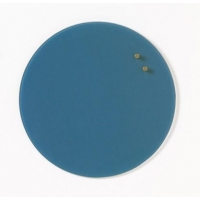 Okrągła szklana tablica suchościeralno-magnetyczna          niebieska 35cm-945603